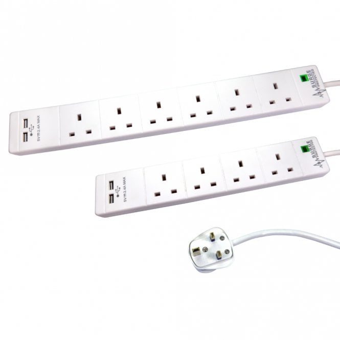 Surge Protected with USB