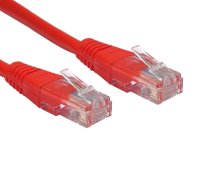 Cat5e Moulded Patch Lead 0.5m - Red