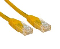 Cat6 Moulded Patch Lead 0.25m - Yellow