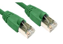 Cat6 FTP Shielded Snagless Patch Cable 0.5m - Green