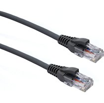 Excel Cat 5e U/UTP Blade Booted Patch Lead LSOH 10m Grey