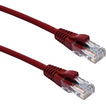 Excel Cat 5e U/UTP Blade Booted Patch Lead LSOH 20m Red