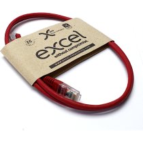 Excel Cat 5e U/UTP Blade Booted Patch Lead LSOH 15m Red