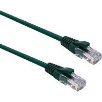 Excel Cat 5e U/UTP Blade Booted Patch Lead LSOH 10m Green