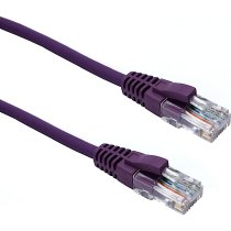 Excel Cat 5e U/UTP Blade Booted Patch Lead LSOH 7m Violet