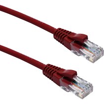 Excel Cat 5e U/UTP Blade Booted Patch Lead LSOH 7m Red