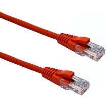 Excel Cat 5e U/UTP Blade Booted Patch Lead LSOH 7m Orange