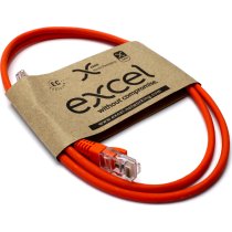 Excel Cat 5e U/UTP Blade Booted Patch Lead LSOH 7m Orange