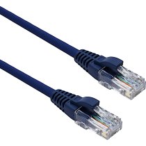 Excel Cat 5e U/UTP Blade Booted Patch Lead LSOH 7m Blue