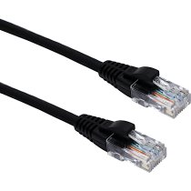 Excel Cat 5e U/UTP Blade Booted Patch Lead LSOH 7m Black