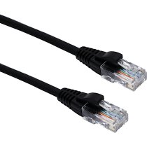 EXCEL Cat 6 1M Booted Patch Lead Black LSOH