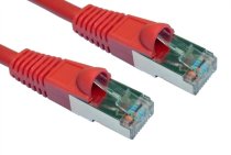 Cat5e F/UTP Shielded Patch Cable 0.5m - Red