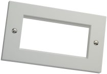 Excel Double Gang Flat Faceplate