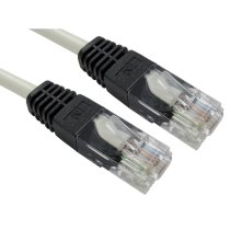 Cat5e Crossover Patch Leads 2m - Grey