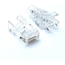 Excel Fast RJ45 Plugs & Boots for Cat5e/Cat6 U/UTP – 100 Pack (100-117-100)
