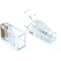 Excel Fast RJ45 Plugs & Boots for Cat5e/Cat6 U/UTP – 100 Pack (100-117-100)