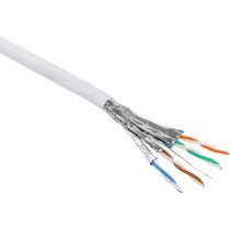 Excel Solid Cat6A Cable S/FTP LSOH CPR Euroclass Dca 500m Reel White