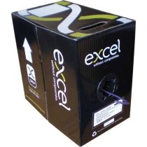 Excel Solid Cat6 Cable U/UTP 24AWG LSOH CPR Dca 305m Box - White