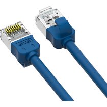 Excel Cat6A Mini Patch Lead 28AWG LSOH Blade Booted 0.5m Blue (Pack of 10)