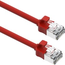 Excel Cat6A Mini Patch Lead 28AWG LSOH Blade Booted 0.5m Red - Pack of 10