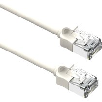 Excel Cat6A Mini Patch Lead 28AWG LSOH Blade Booted 0.5m White (Pack of 10)