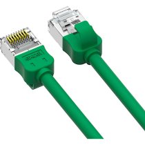 Excel Cat6A Mini Patch Lead 28AWG LSOH Blade Booted 0.5m Green (Pack of 10)