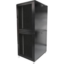 Environ CL600 42U Co-Location Rack 600x1000mm (2 Compartments) Vented (F) Vented (R) B/Panels R/Central-Mgmt Black
