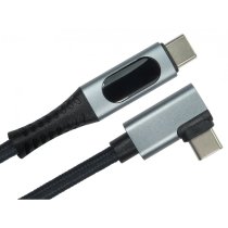 1m USB 40Gbps R/A 240w EPR Cable with Display