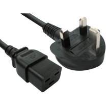 2m UK Plug to C19 Mains Lead