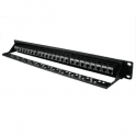 24 Port STP Cat6A Patch Panel - In-line coupler