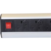 Excel Desktop Power Distribution Unit - 4x UK Sockets 2x 6C Aperture