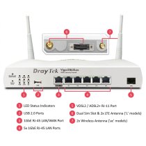 DrayTek VDSL Router with Wi-Fi 5 & 4G/LTE Modem