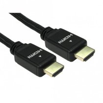 1m HDMI v 2.1 Certified Cable - Black Aluminium Shell