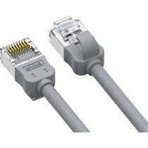 Excel Cat6A Mini Patch Lead 28AWG LSOH Blade Booted 0.3m Grey (Pack of 10)