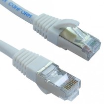 CAT8.1 Ethernet Patch Cable S/FTP 1m - White