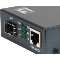 LevelOne RJ45 to SFP Gigabit Media Converter PoE PSE