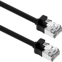 Excel Cat6A Mini Patch Lead 28AWG LSOH Blade Booted 1.5m Black