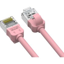 Excel Cat6A Mini Patch Lead 28AWG LSOH Blade Booted 1.5m Pink