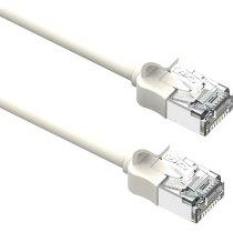 Excel Cat6A Mini Patch Lead 28AWG LSOH Blade Booted 0.2 m White (10-Pack)