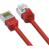 Excel Cat6A Mini Patch Lead 28AWG LSOH Blade Booted 0.3 m Red (10-Pack)