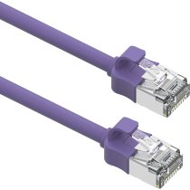 Excel Cat6A Mini RJ45 Ethernet Patch Cable 28AWG LSOH 3m Violet