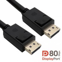 1m DisplayPort v2.1 DP80 cable