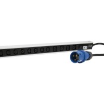 Excel 20 Way Vertical PDU 16 x C13 + 4 x C19 Socket 32A IEC 60309 Plug
