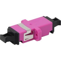 Excel Enbeam LC Duplex OM4 Multimode Adaptor Violet (6-Pack)