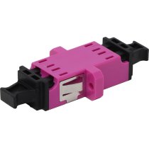 Excel Enbeam LC Duplex OM4 Multimode Adaptor Violet (6-Pack)
