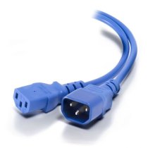 Cablenet 1m C14 - C13 Blue PVC 0.75mm Power Lead