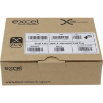 Excel Fast RJ45 Plug UTP Cat 5E and 6 - 100 pack