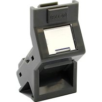 Excel Office Angled Keystone Shutter 25mm x 50mm - Grey