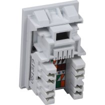 Excel Cat6 UTP RJ45 Low Profile 6C Module - White