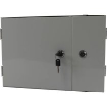 6 Port LC Quad 24-Core MM 2 Door Lockable Wall Mounted - Loaded